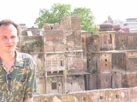 Monkey takes pig for a ride