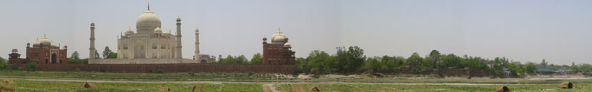 Rear view of the Taj Mahal